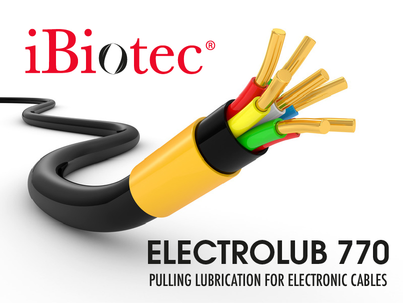 ELECTROLUB 770 Ibiotec lubricant gel, for the pulling of electrical and telecommincations cables, all ducts, sheaths and tubes. Optimum slip coefficient. Cables pulling lubricant Cables pulling gel Cables drawing paste Electrical cables drawing Electrical wires drawing Wire drawing lubricant.